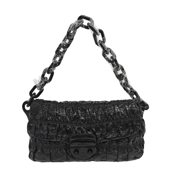Gaufre Quilted Lambskin Black