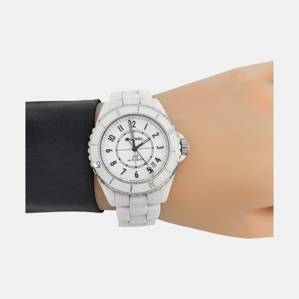 J12 38mm White Automatic Watch
