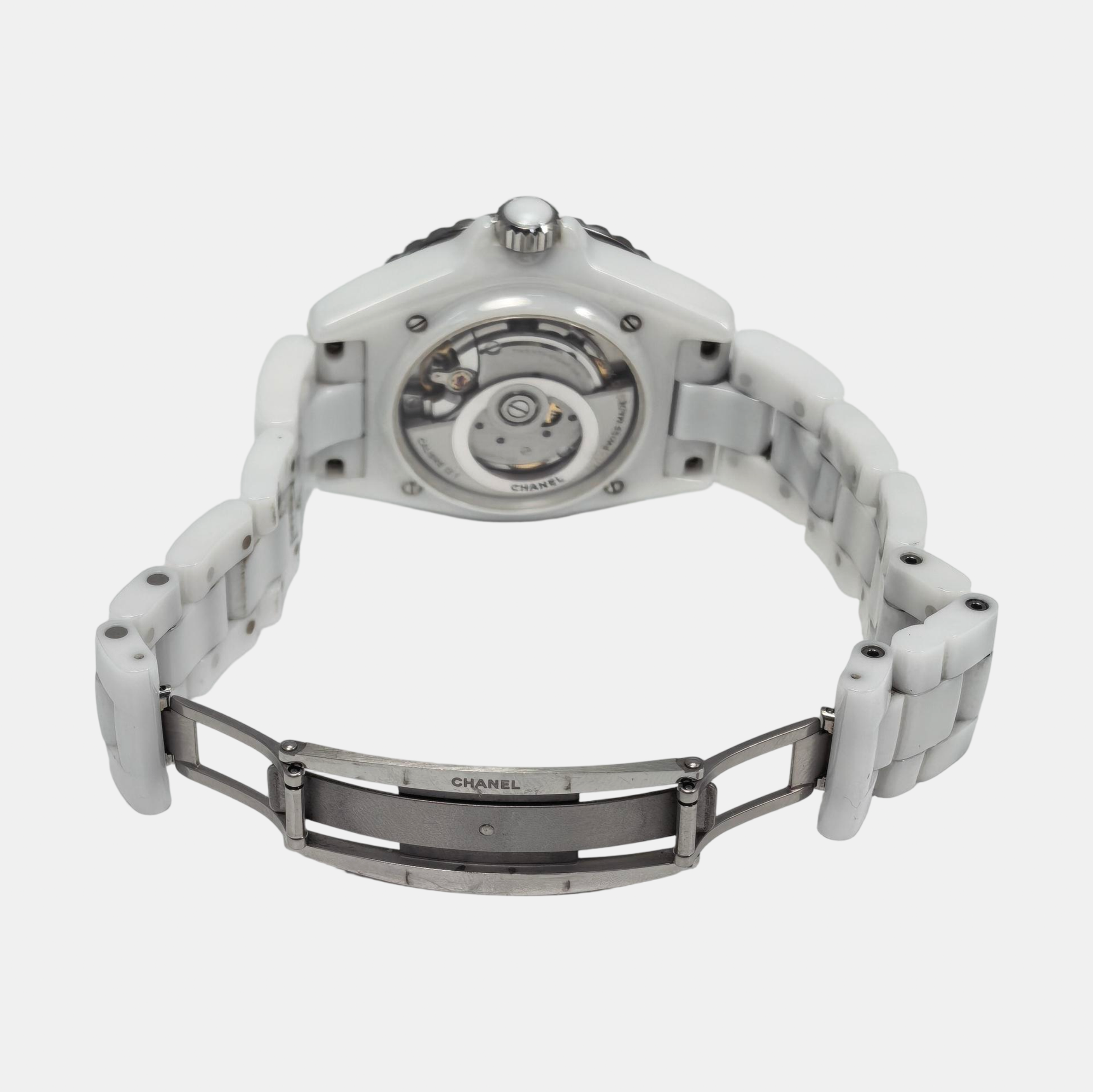 J12 38mm White Automatic Watch