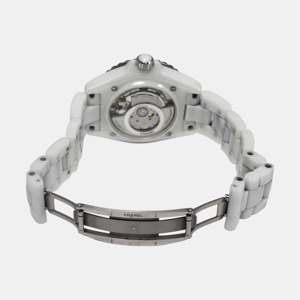 J12 38mm White Automatic Watch