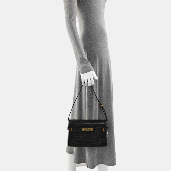 MANHATTAN Small Calfskin Black