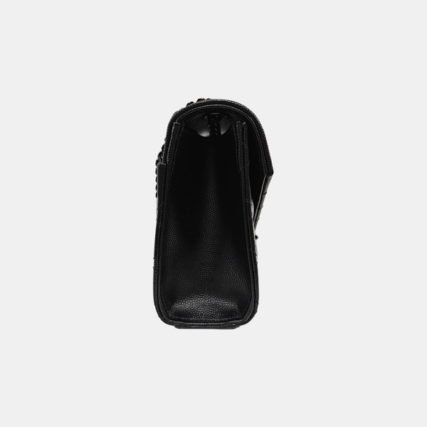 ENVELOPE Small Quilted Calfskin Black