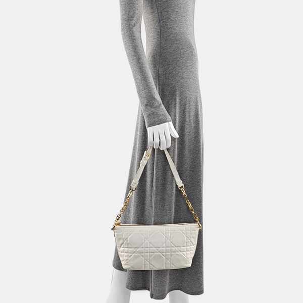 Diortravel Nomad Cannage Calfskin White