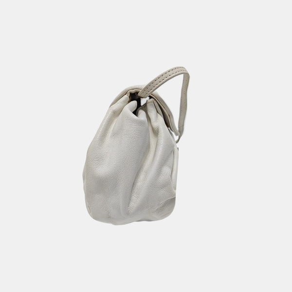 Calfskin Shoulder Bag White