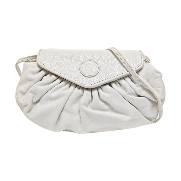 Calfskin Shoulder Bag White