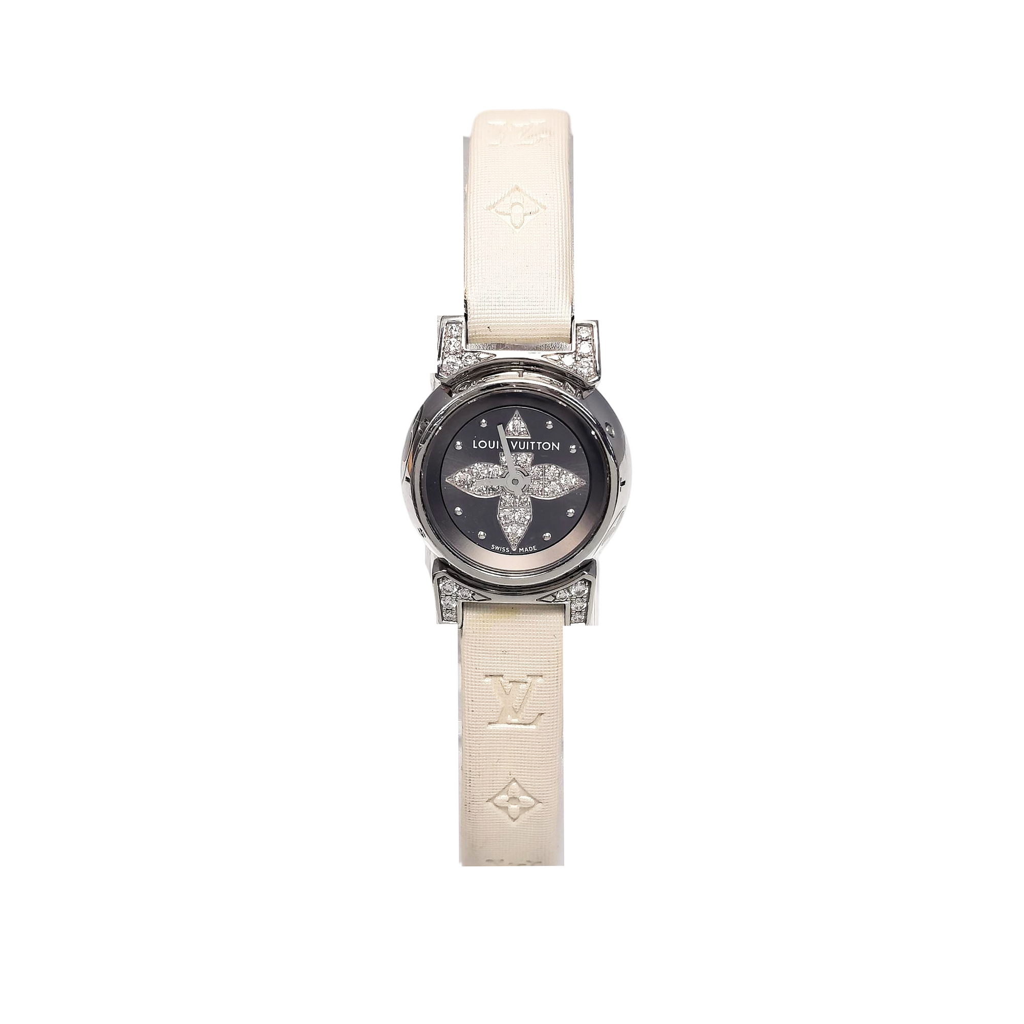 Tambour Glamour 18mm Gray Quartz Watch