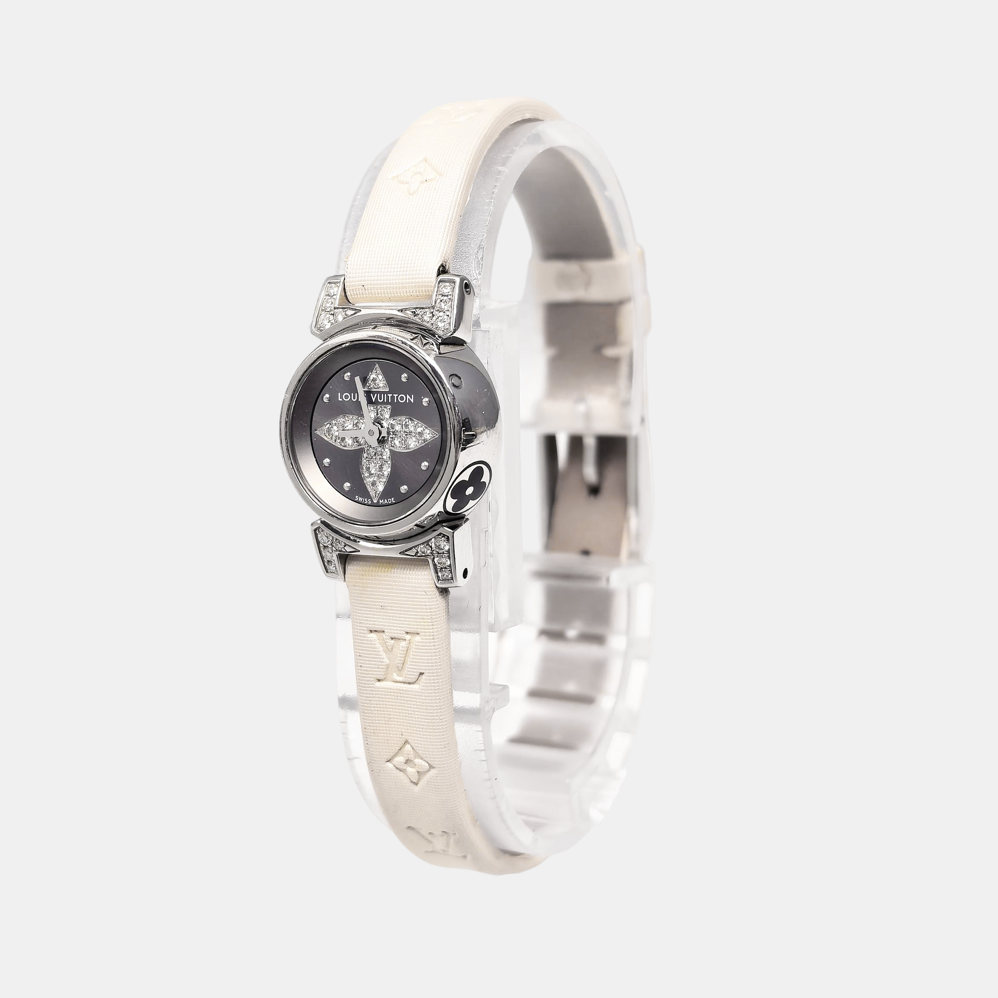 Tambour Glamour 18mm Gray Quartz Watch