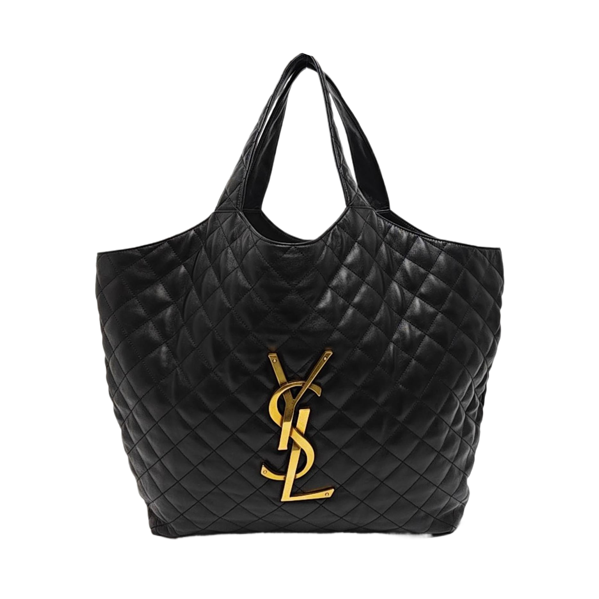 ICARE Extra Large Quilted Lambskin Black