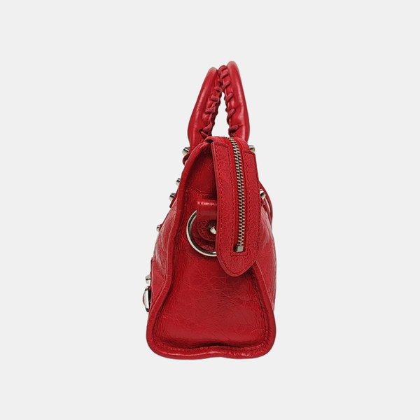 Classic City Mini Lambskin Red
