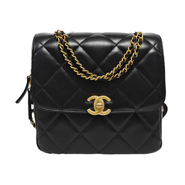 Ado Quilted Lambskin Black