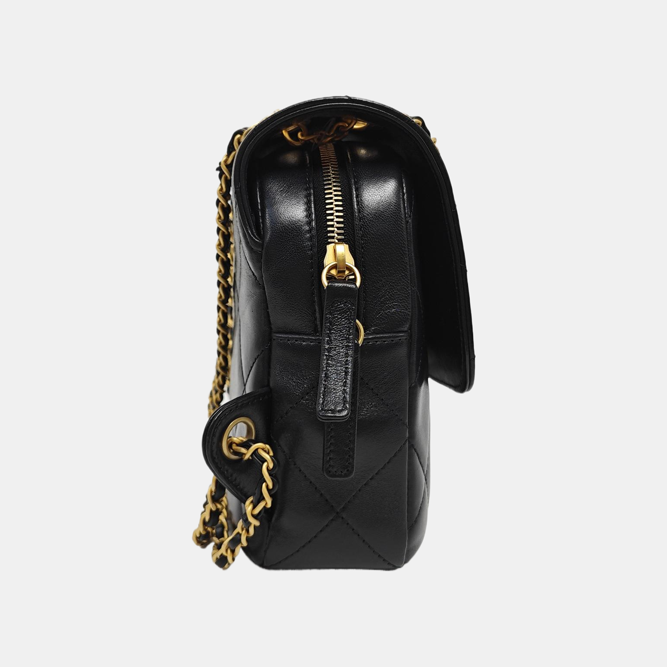 Ado Quilted Lambskin Black