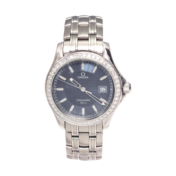 36.6mm Blue Quartz Watch