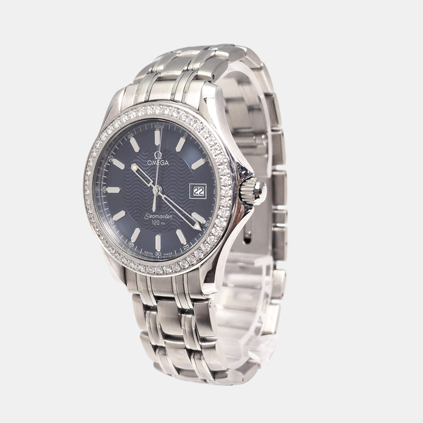 36.6mm Blue Quartz Watch