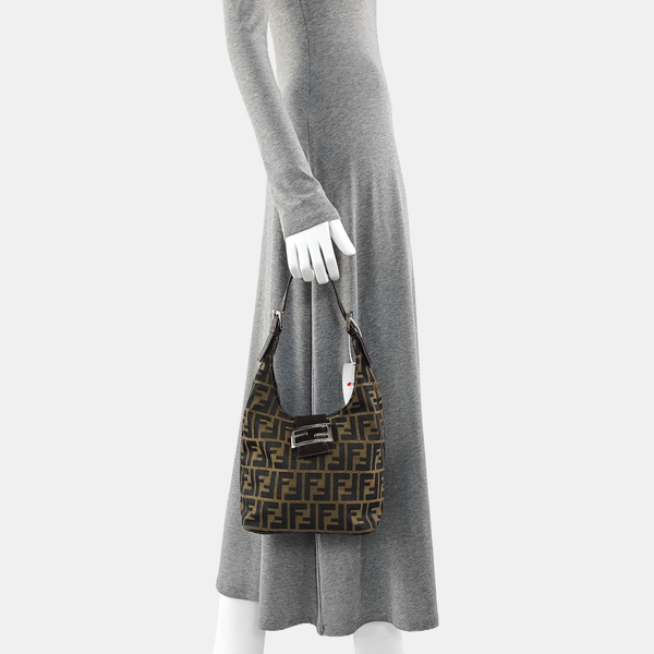 Canvas Top Handle Bag Brown