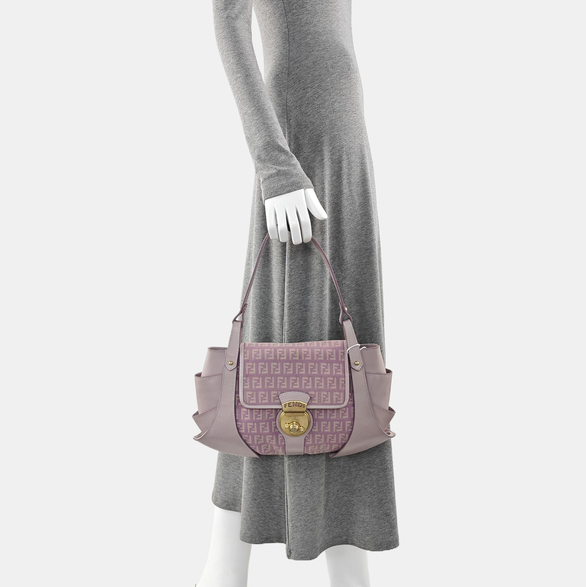 Canvas Top Handle Bag Pink