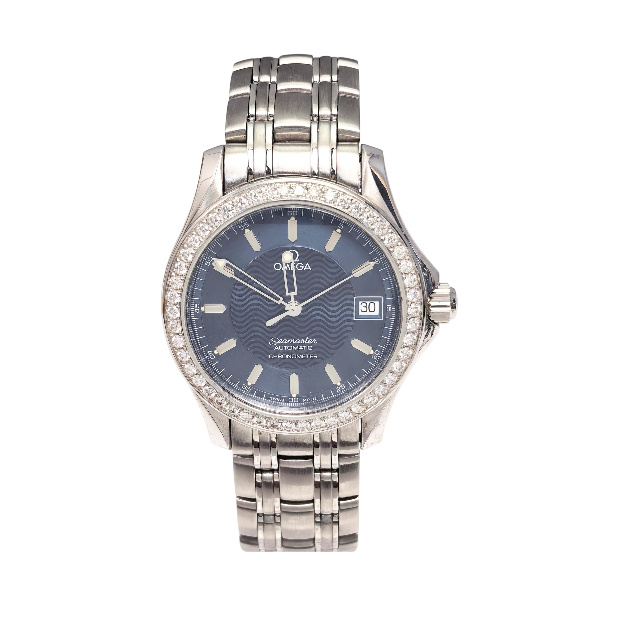 36.3mm Blue Quartz Watch