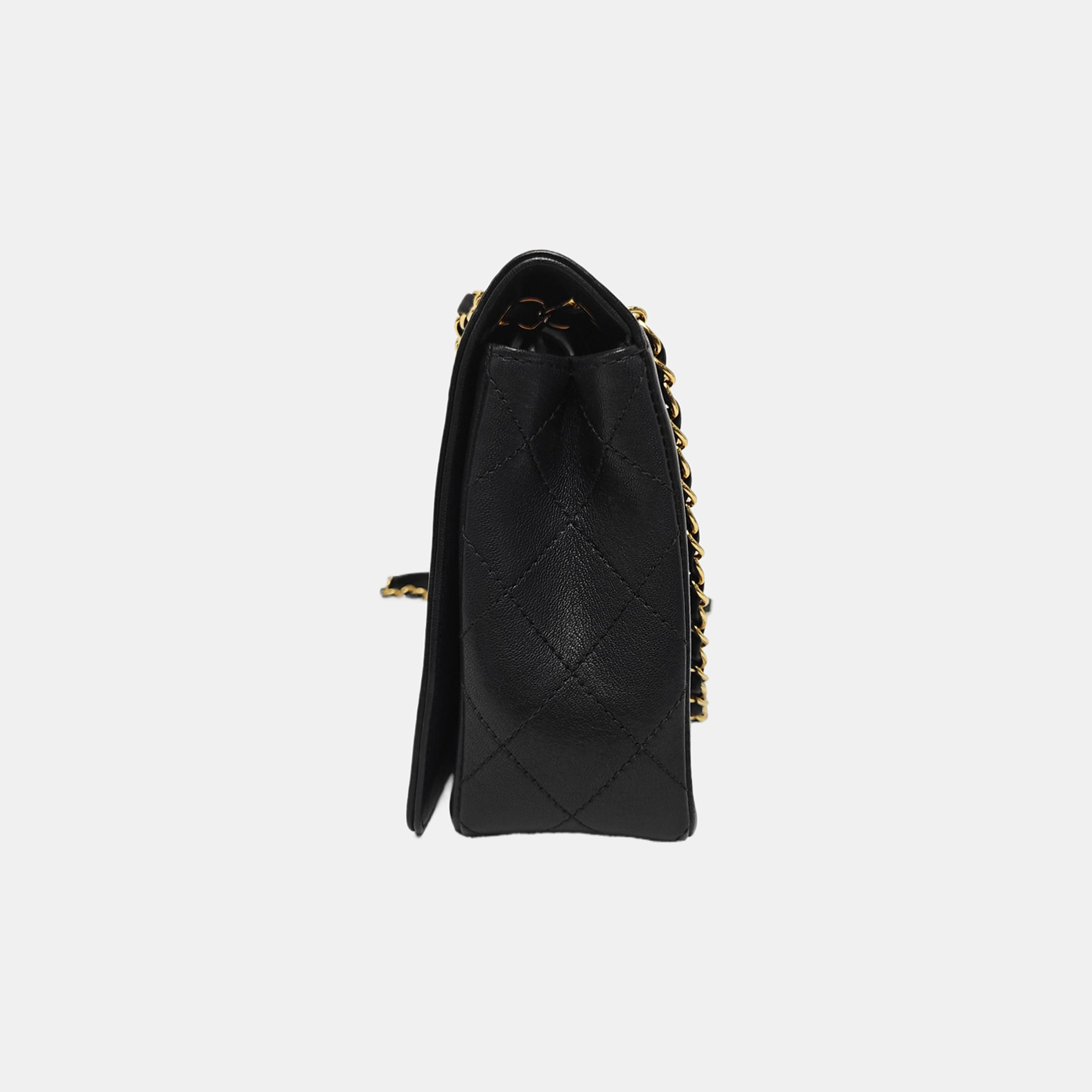 MADEMOISELLE Large Quilted Calfskin Black