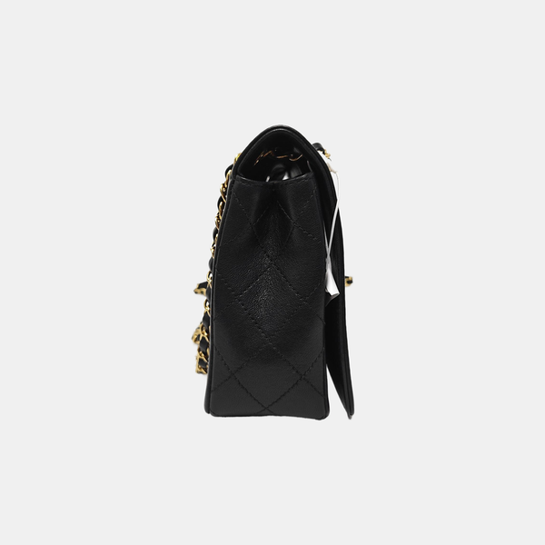 MADEMOISELLE Large Quilted Calfskin Black