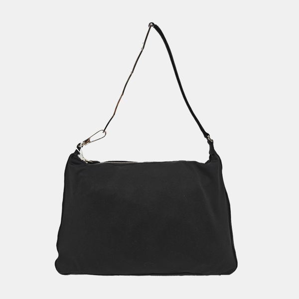 Fabric Shoulder Bag Black