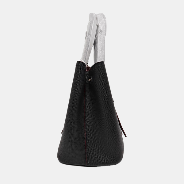 Denim Small Saffiano Calfskin Black