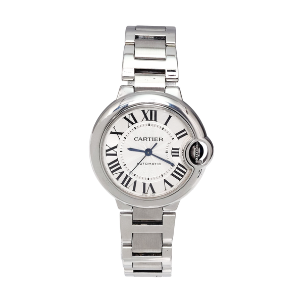 Ballon Bleu de Cartier 33mm Silver Automatic Watch