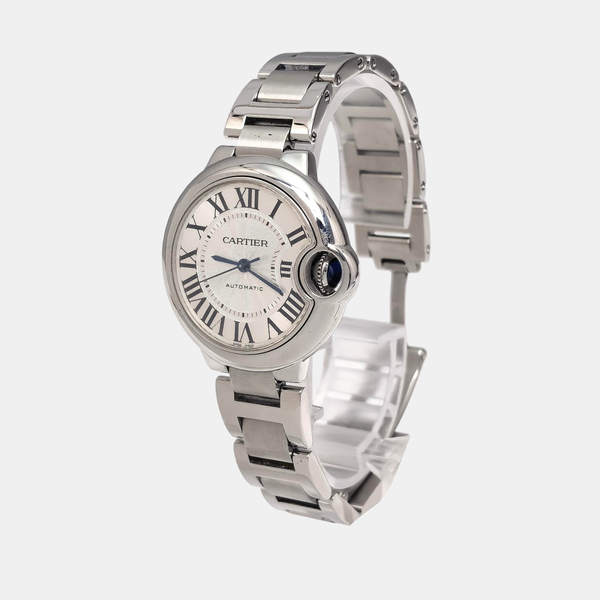 Ballon Bleu de Cartier 33mm Silver Automatic Watch