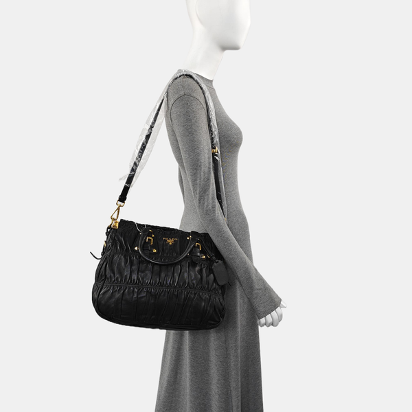 Gaufre Quilted Lambskin Black