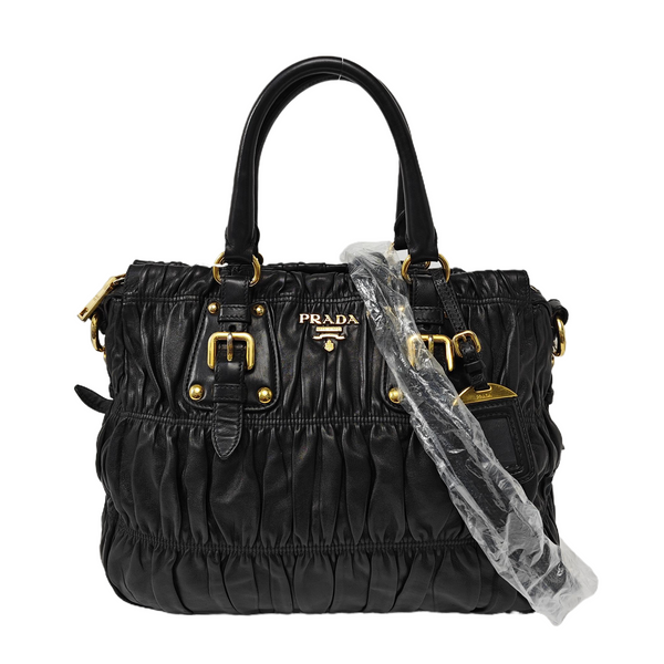 Gaufre Quilted Lambskin Black