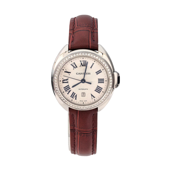 Clé de Cartier 31mm Opaline White Automatic Watch