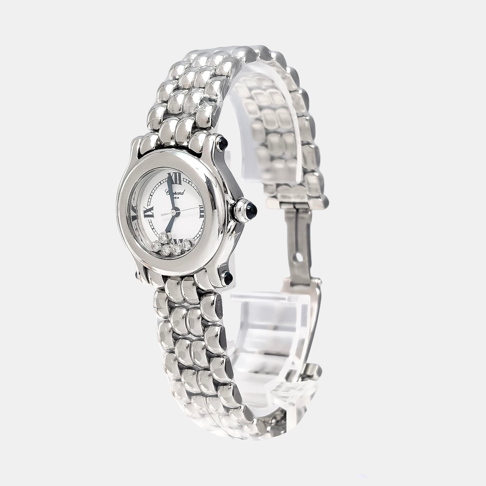 Happy Diamonds 26mm Silver Quartz Watch