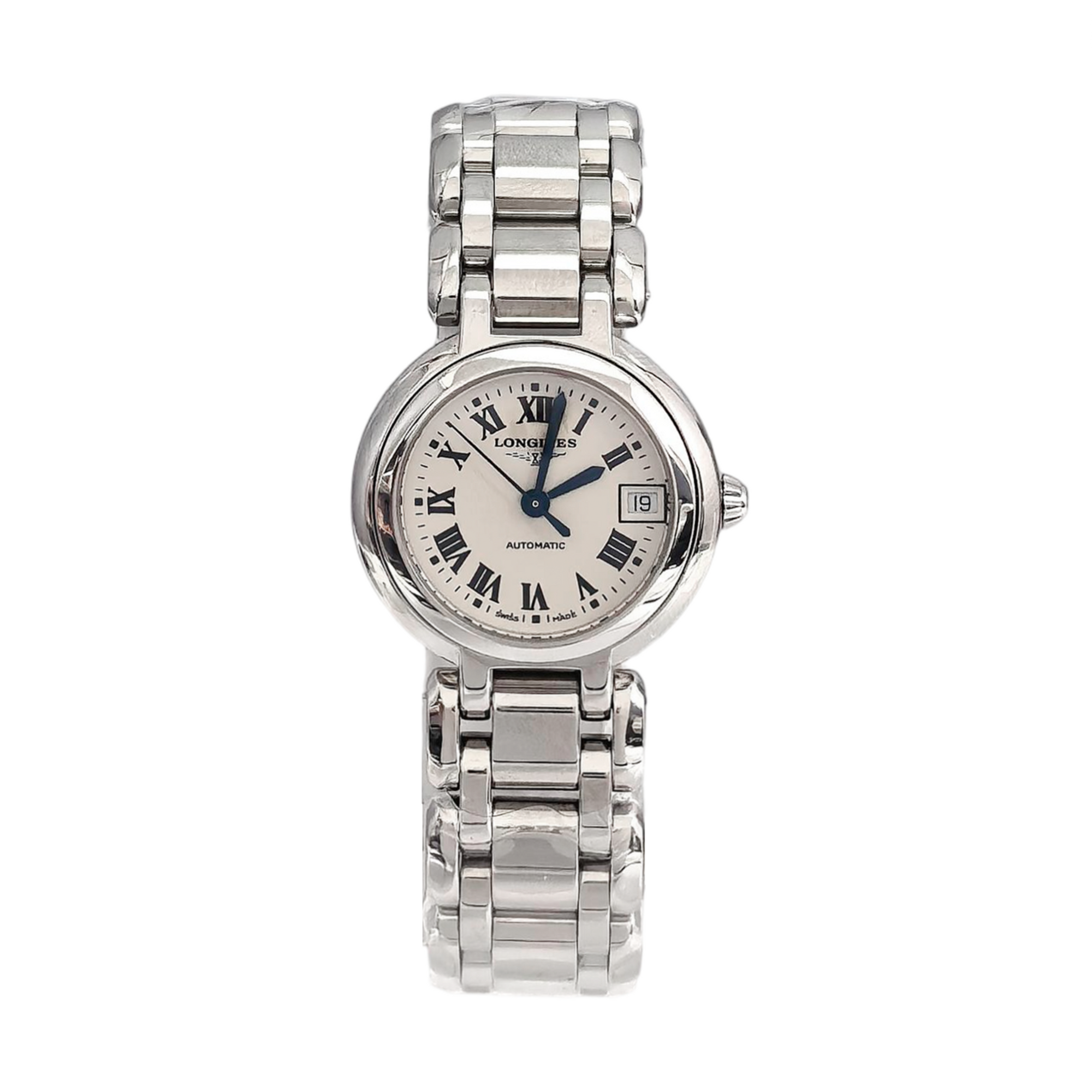 PrimaLuna 26.5mm White/Silver Automatic Watch