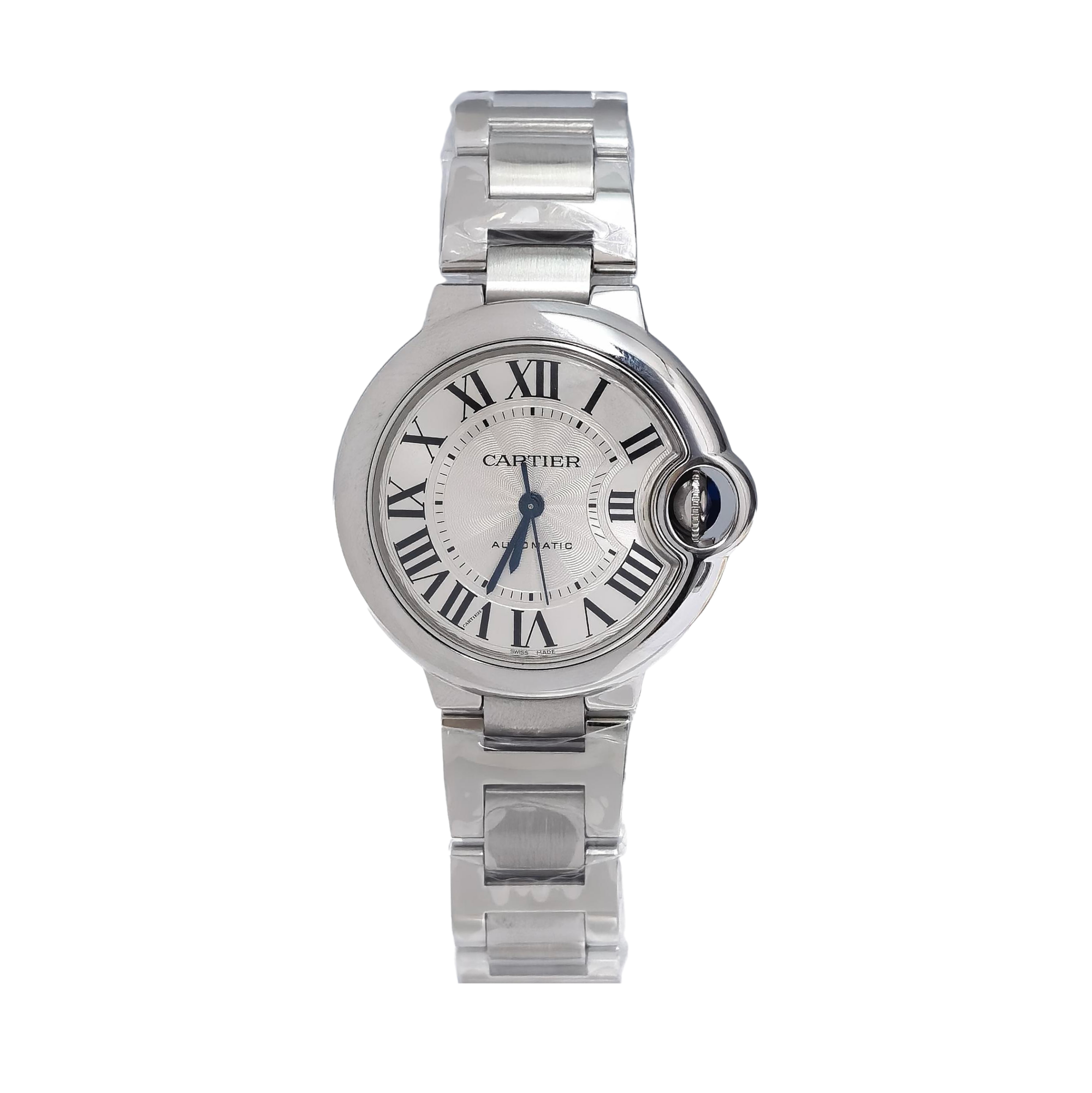 Ballon Bleu de Cartier 33mm White/Silver Automatic Watch