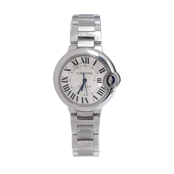 Ballon Bleu de Cartier 33mm White/Silver Automatic Watch
