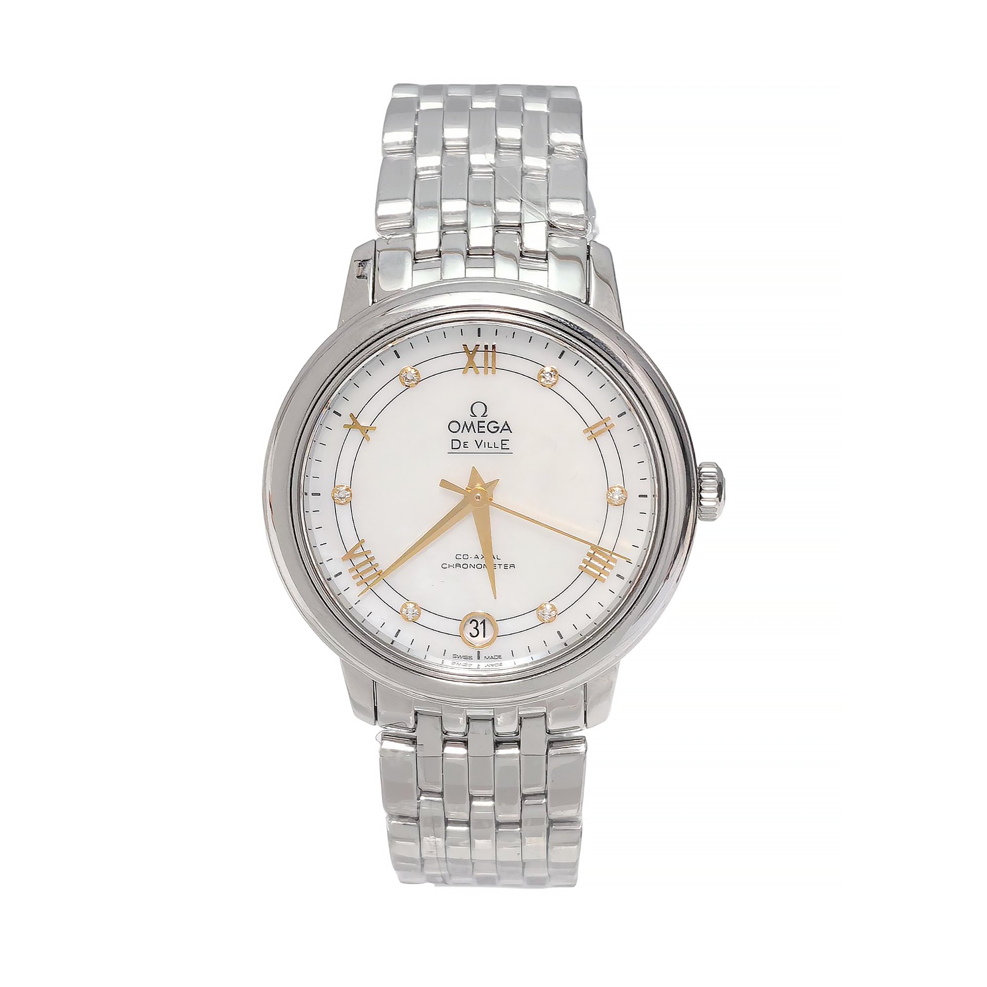 De Ville 32.7mm White Automatic Watch