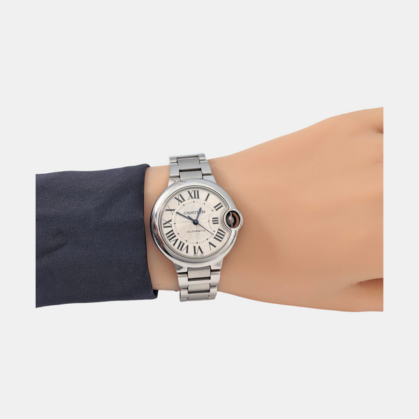 Ballon Bleu de Cartier 33mm Silver Automatic Watch
