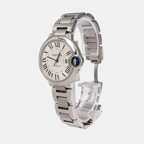 Ballon Bleu de Cartier 33mm Silver Automatic Watch