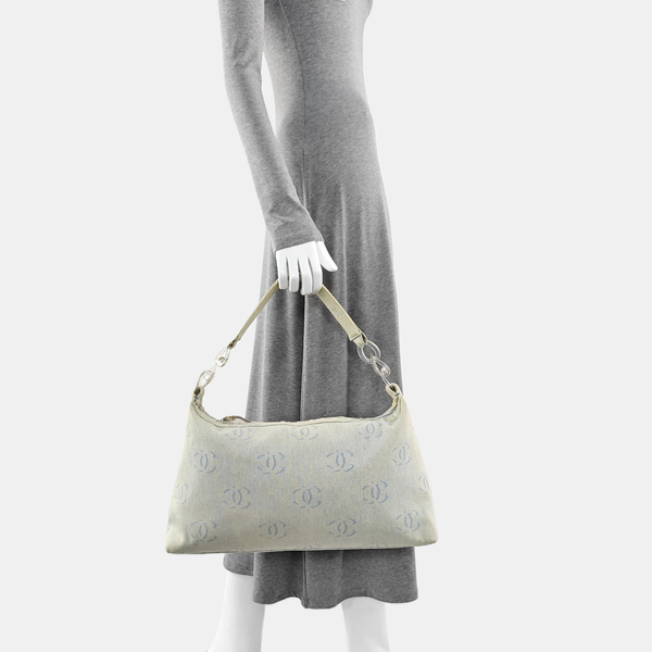 Canvas Shoulder Bag Blue