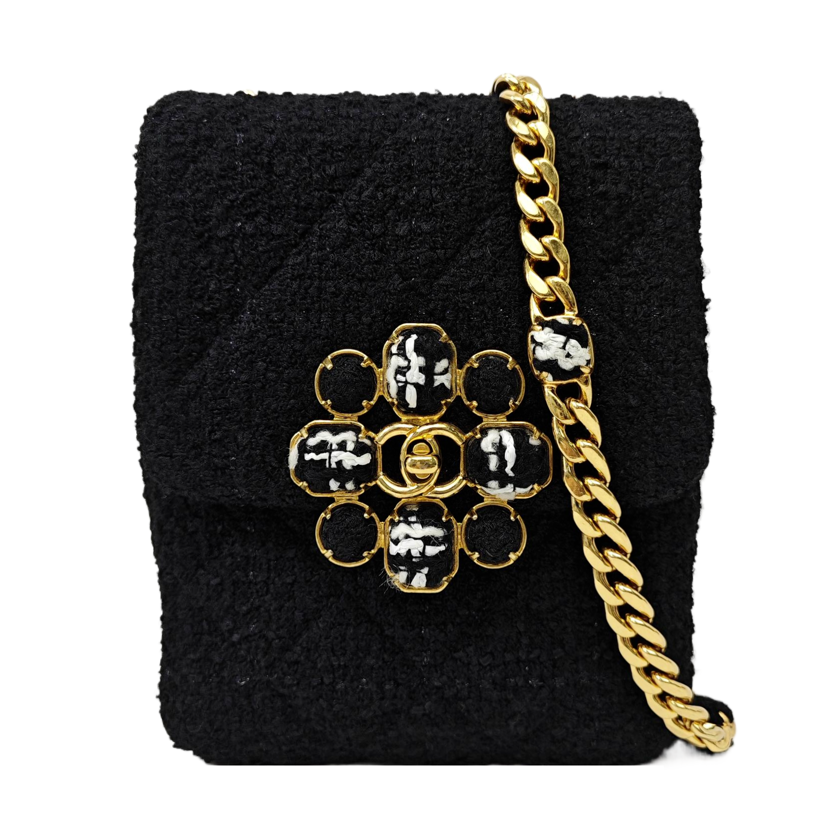 Fabric Shoulder Bag Black