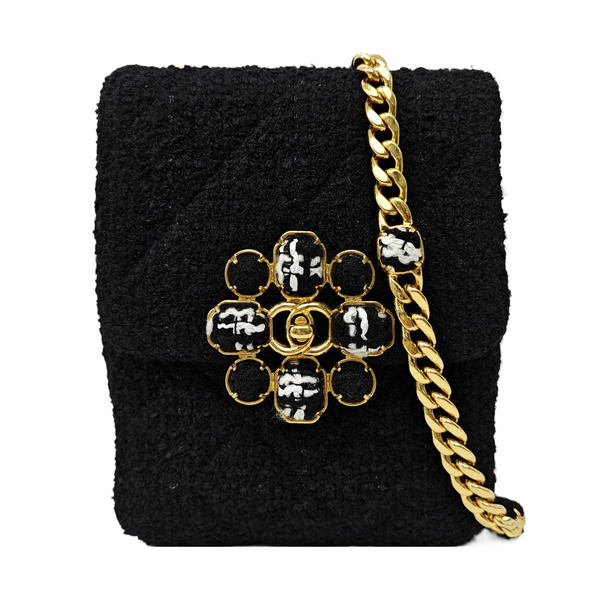 Fabric Shoulder Bag Black